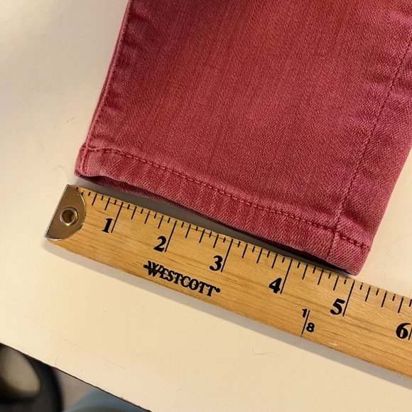 DL1961 Farrow Cropped High Rise Instasulpt Skinny Wine Colored Jeans Womens 29 - Picture 11 of 12